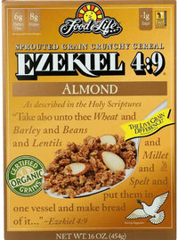 Thumbnail for Ezekiel 4:9 Almond Sprouted Whole Grain Cereal 454 Grams - Nutrition Plus
