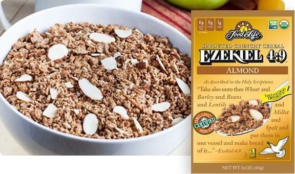 Ezekiel 4:9 Almond Sprouted Whole Grain Cereal 454 Grams - Nutrition Plus