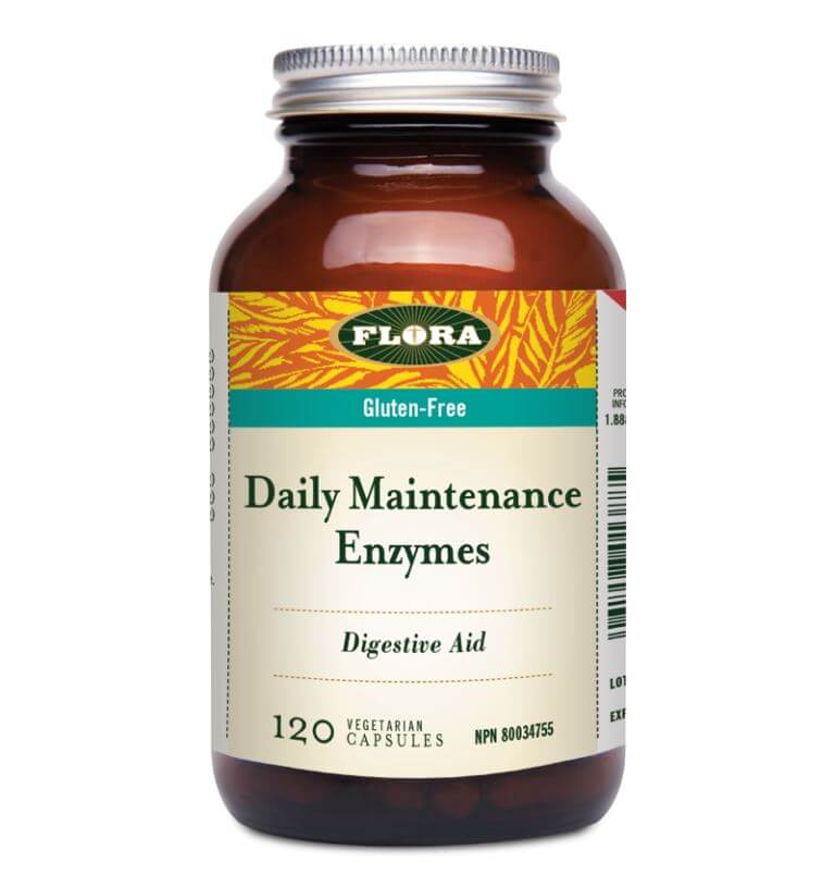 Flora Daily Maintenance Enzyme 120 Capsules - Nutrition Plus