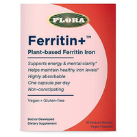Thumbnail for Flora Ferritin+ 30 Vagan Capsules - Nutrition Plus