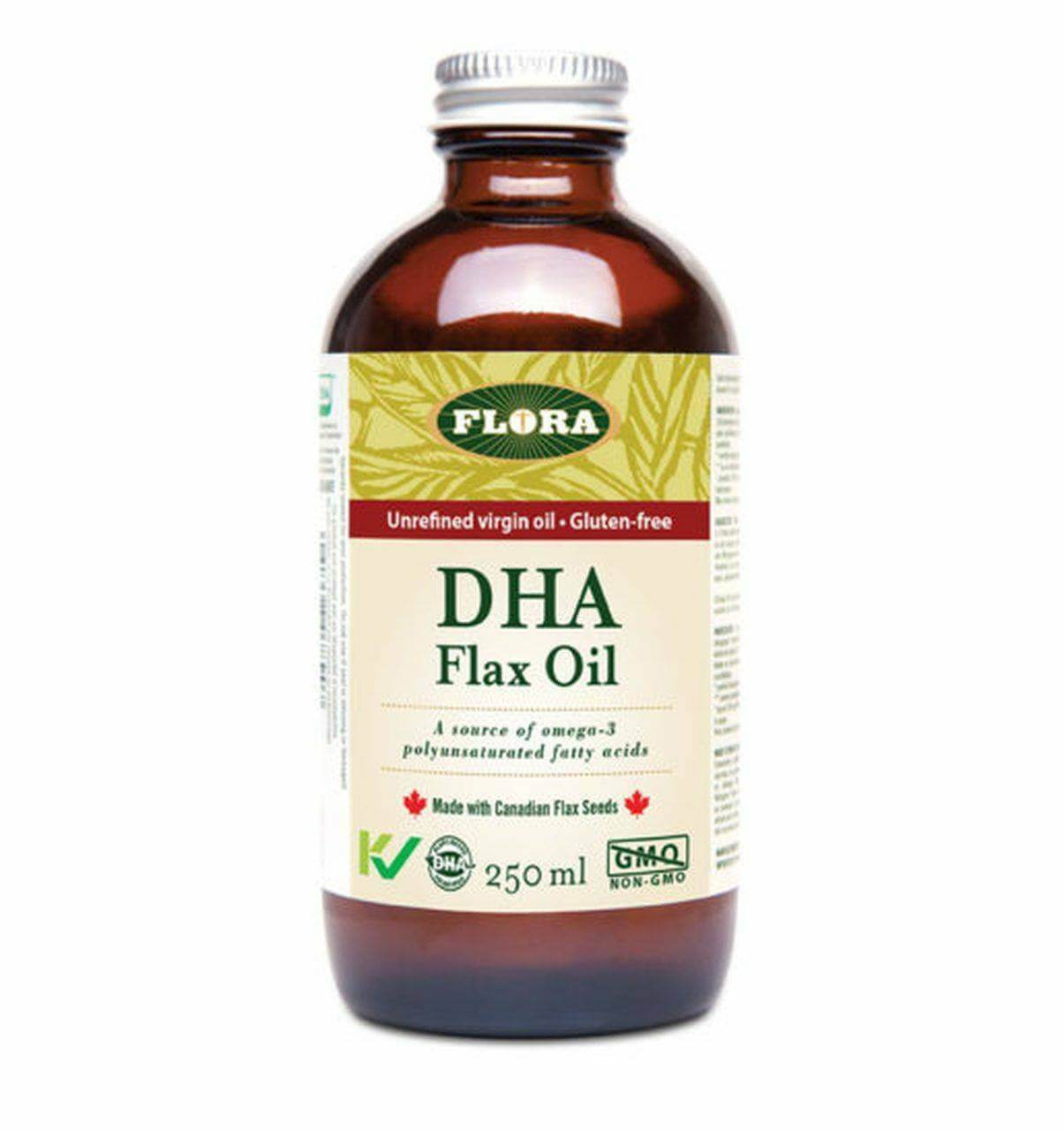 Flora Organic DHA Flax Oil 250 ml Oil - Nutrition Plus