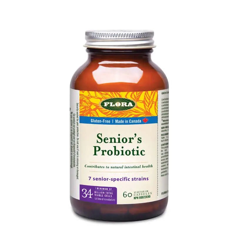Flora Senior's Probiotic 60 Capsules - Nutrition Plus