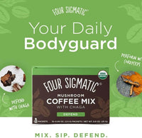 Thumbnail for Four Sigmatic Mushroom Coffee Mix with Cordyceps & Chaga 10 Packets - Nutrition Plus