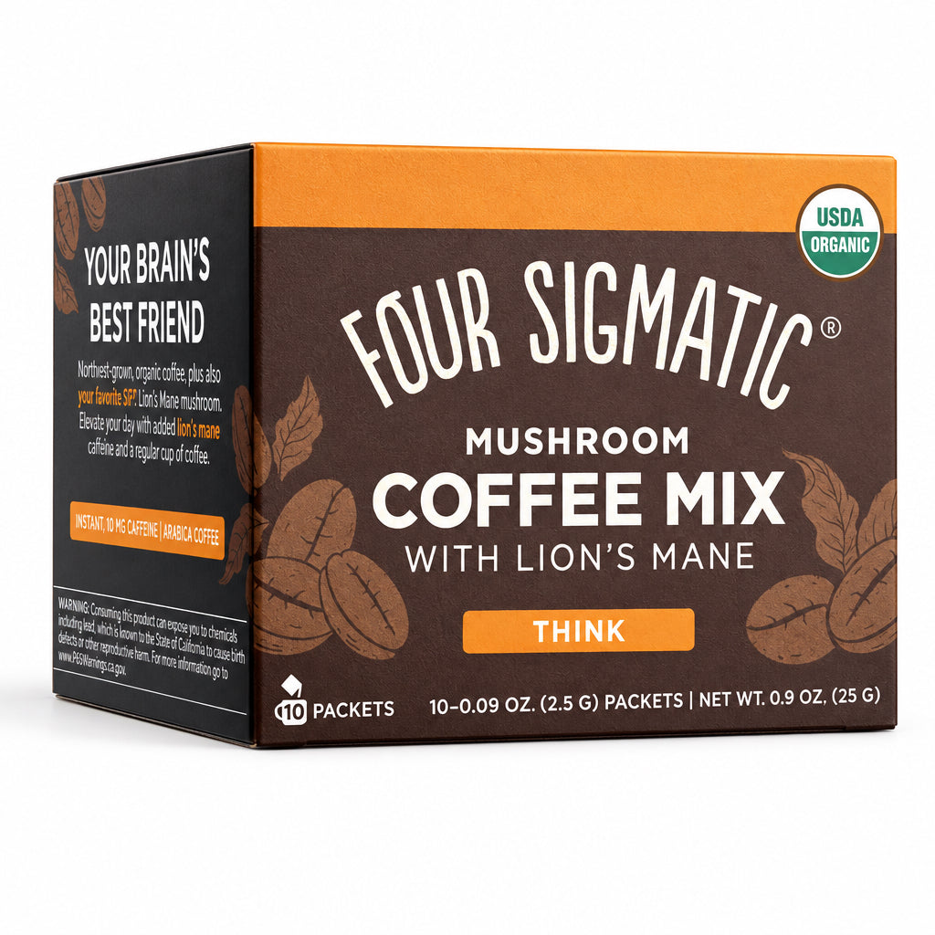 Four Sigmatic Mushroom Coffee Mix with Lion's Mane, 10 Packets - Nutrition Plus