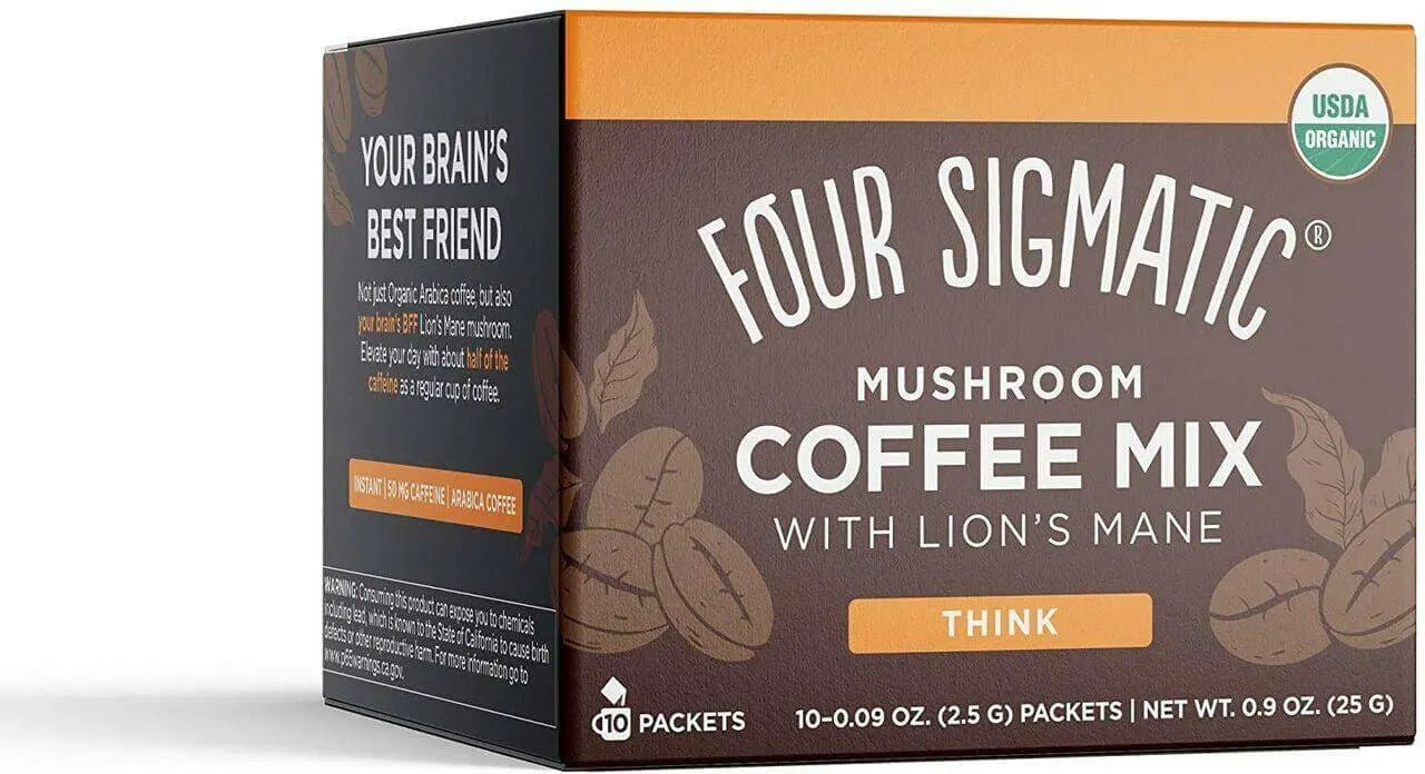 Four Sigmatic Mushroom Coffee Mix with Lion's Mane, 10 Packets - Nutrition Plus