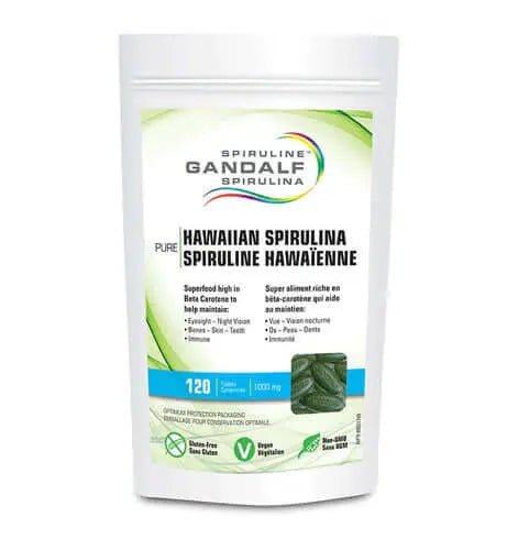 Gandalf Hawaiian Spirulina 1,000mg 120 Tablets - Nutrition Plus