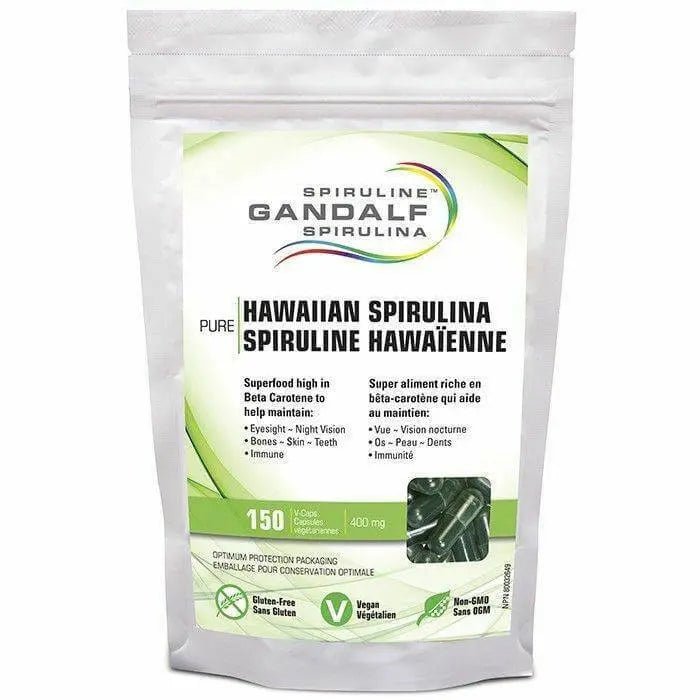 Gandalf HAWAIIAN SPIRULINA 400 mg 150 Vegetarian Capsules - Nutrition Plus