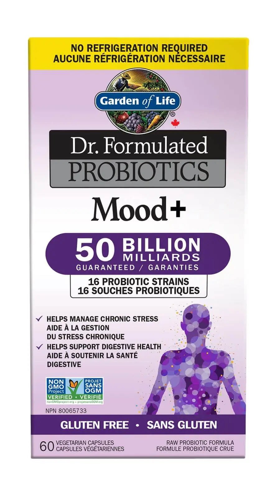 Garden Of Life Dr. Formulated Probiotics Mood + 60 Veg Capsules (Shelf Stable) - Nutrition Plus