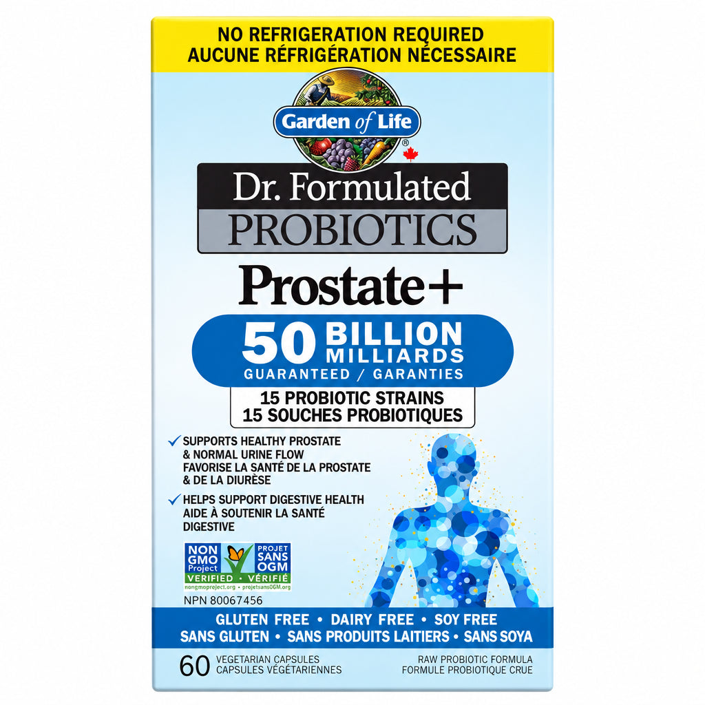 Garden Of Life Dr. Formulated Probiotics Prostate + 60 Veg Capsules (Shelf Stable) - Nutrition Plus