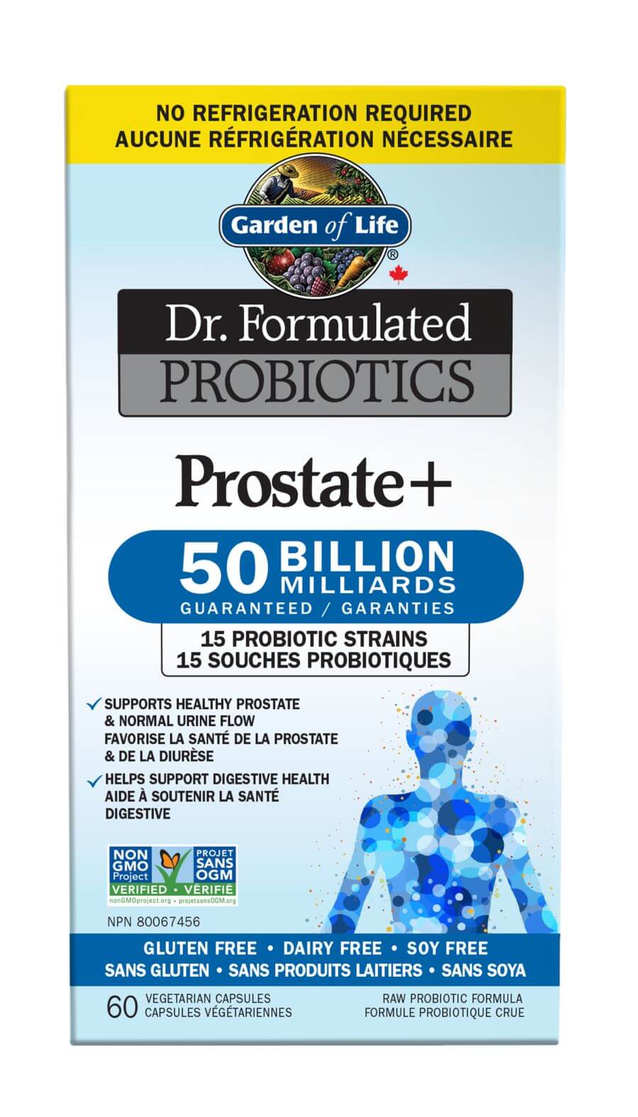 Garden Of Life Dr. Formulated Probiotics Prostate + 60 Veg Capsules (Shelf Stable) - Nutrition Plus