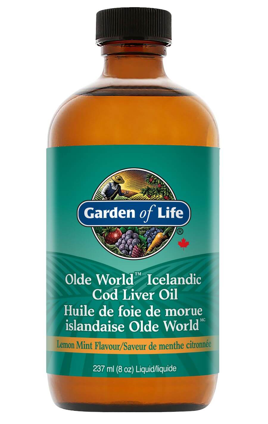 Garden Of Life Icelandic Cod Liver Oil 236 mL Lemon Mint - Nutrition Plus