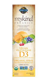 Thumbnail for Garden Of Life Mykind Organic Vitamin D3 Spray 58 mL Vanilla - Nutrition Plus