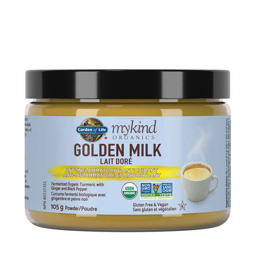 Garden Of Life mykind Organics Golden Milk Powder 105 Grams - Nutrition Plus