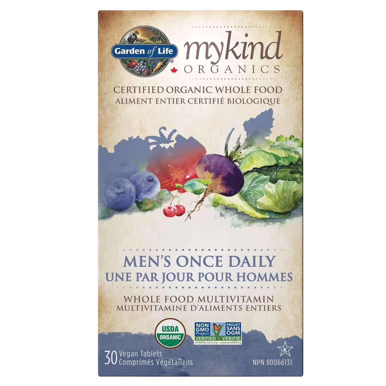 Garden Of Life Mykind Organics Men’s Once Daily 30 Vegan Tablets - Nutrition Plus