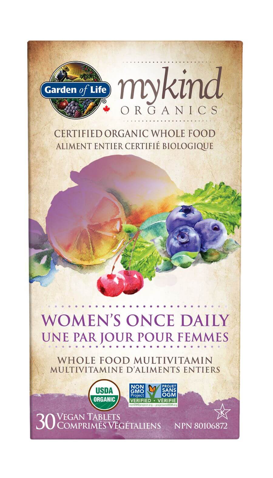 Garden Of Life Mykind Organics Women’s Once Daily 30 Vegan Tablets - Nutrition Plus