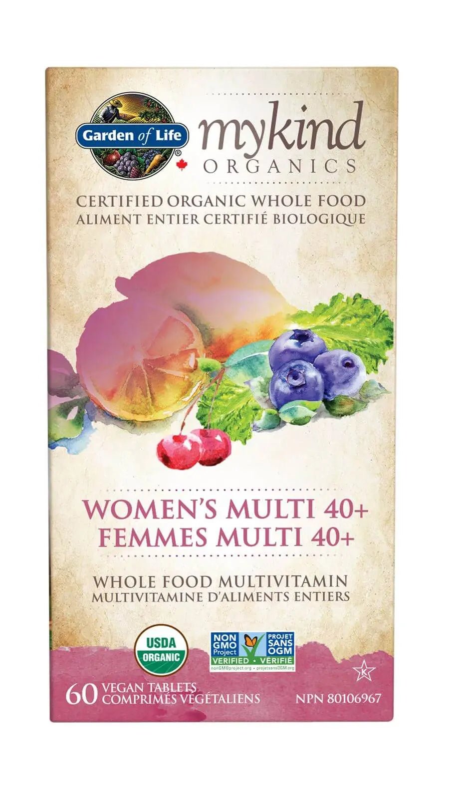 Garden Of Life MyKind Women's 40+ Multivitamins 60 Vegan Tablets - Nutrition Plus