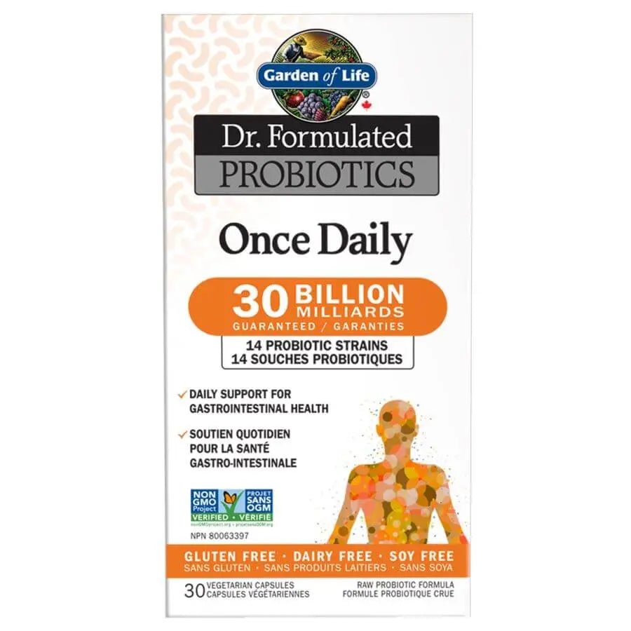 Garden Of Life Once Daily 30 Billion CFU 30 Veg Capsules - Nutrition Plus