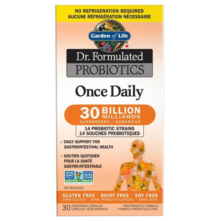 Garden Of Life Once Daily 30 Billion CFU 30 Veg Capsules - Nutrition Plus