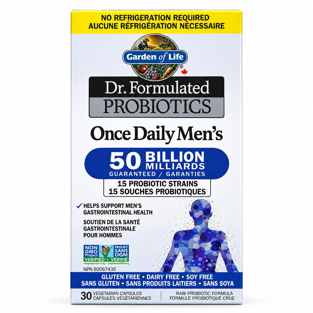 Garden Of Life Once Daily Men 50 Billions Shelf-Stable Probiotic 30 Veg Capsules - Nutrition Plus