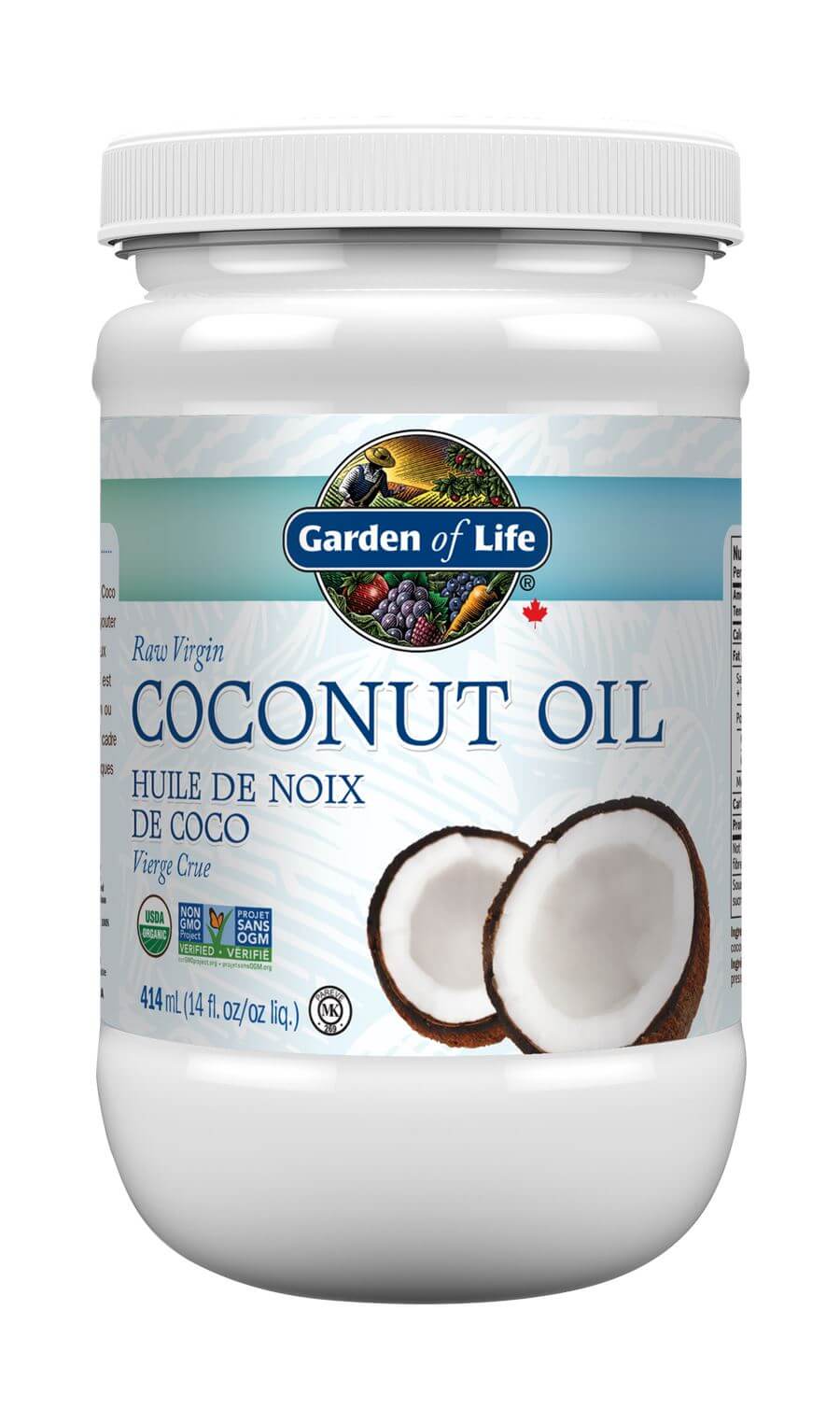Garden Of Life Raw Virgin Coconut Oil 414 mL - Nutrition Plus