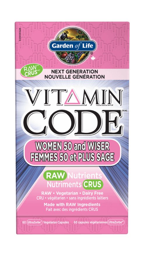 Garden Of Life Vitamin Code™ 50 & Wiser Women 60 Veg Capsules - Nutrition Plus