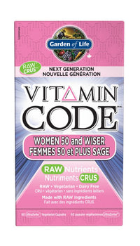 Thumbnail for Garden Of Life Vitamin Code™ 50 & Wiser Women 60 Veg Capsules - Nutrition Plus