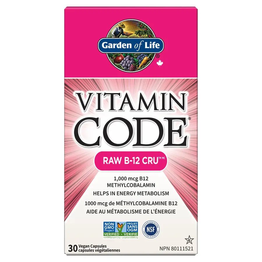 Garden Of Life Vitamin Code RAW B-12 30 Veg Capsules - Nutrition Plus