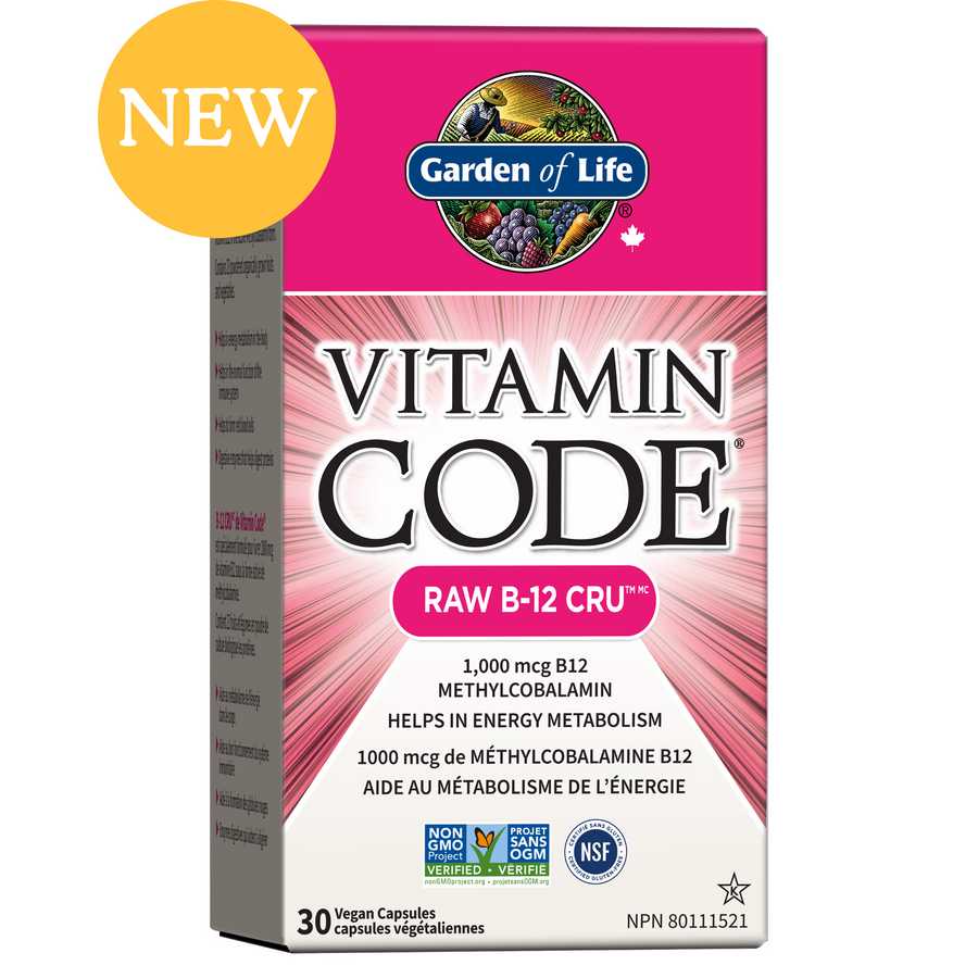 Garden Of Life Vitamin Code RAW B-12 30 Veg Capsules - Nutrition Plus