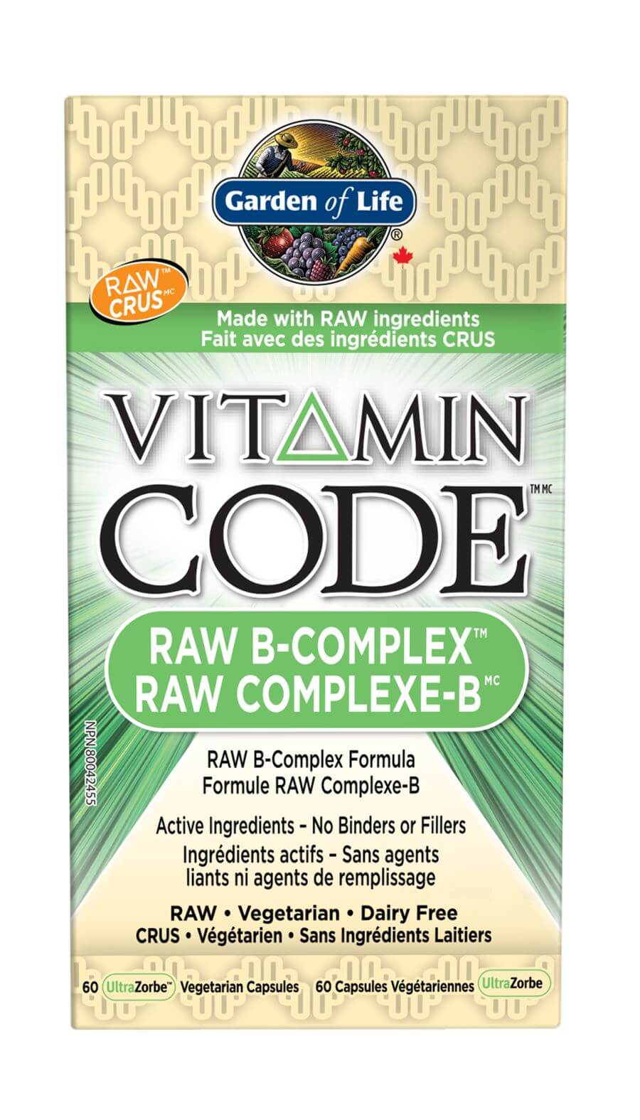 Garden Of Life Vitamin Code™ RAW B-Complex 60 Vegan Capsules - Nutrition Plus