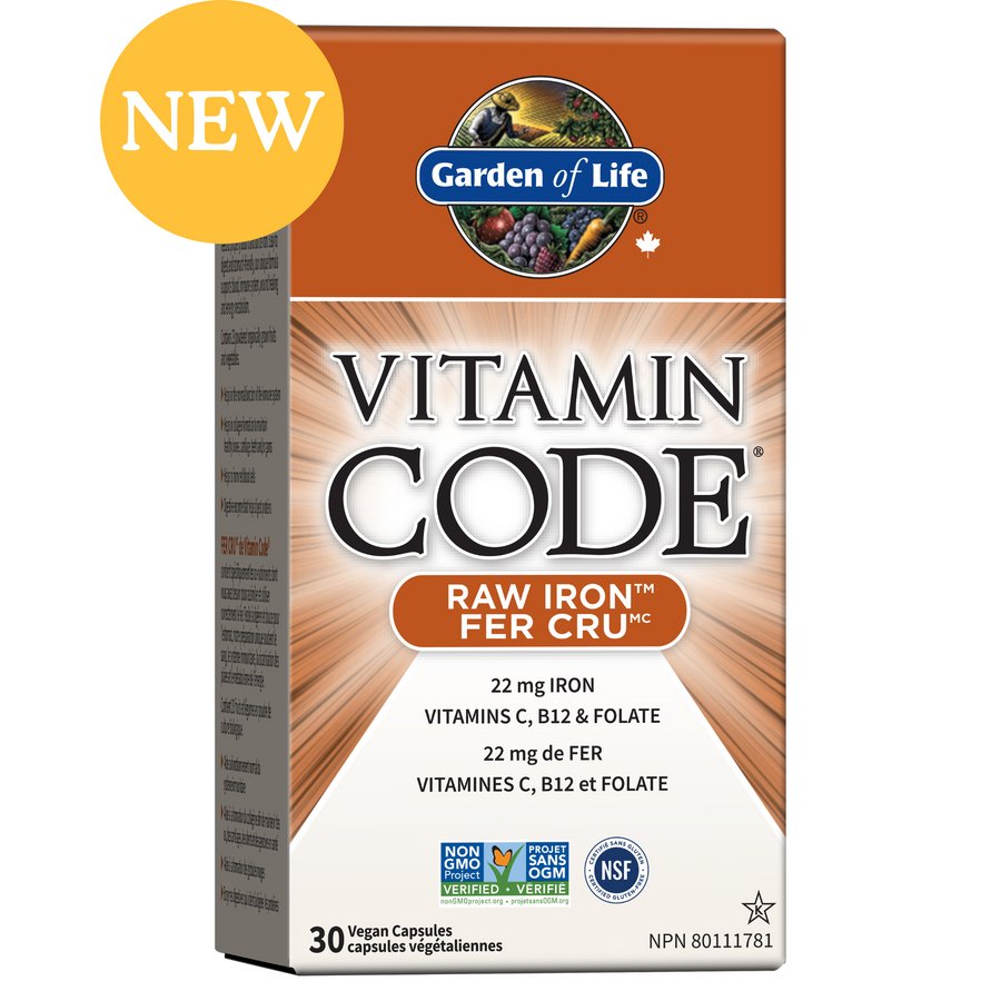 Garden Of Life Vitamin Code™ RAW Iron™ 60 UltraZorbe Veg Capsules - Nutrition Plus