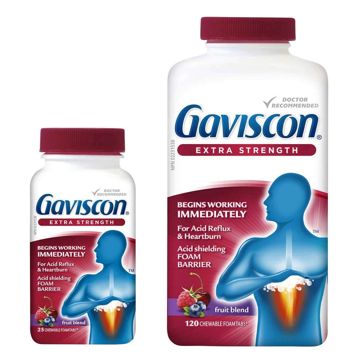 Gaviscon Extra Strength Tablets 120 + 25 Bonus Bottle - Nutrition Plus