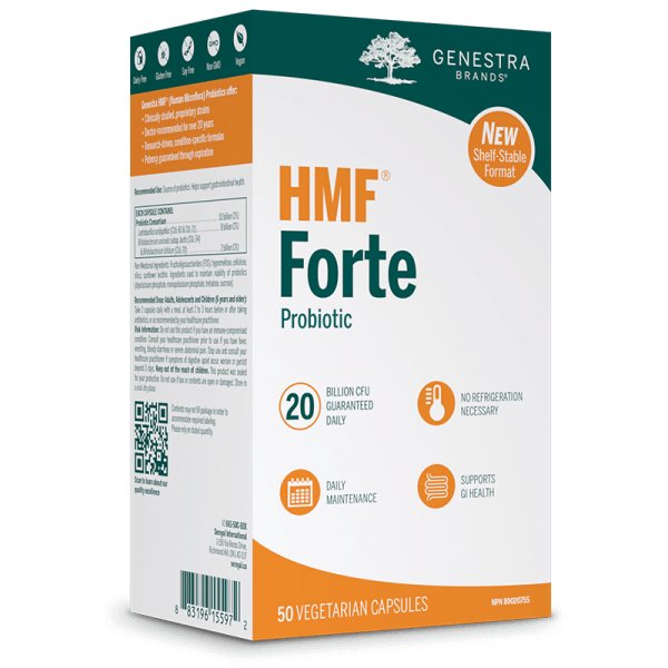 Genestra HMF Forte (Shelf-Stable) 50 Veg Capsules - Nutrition Plus