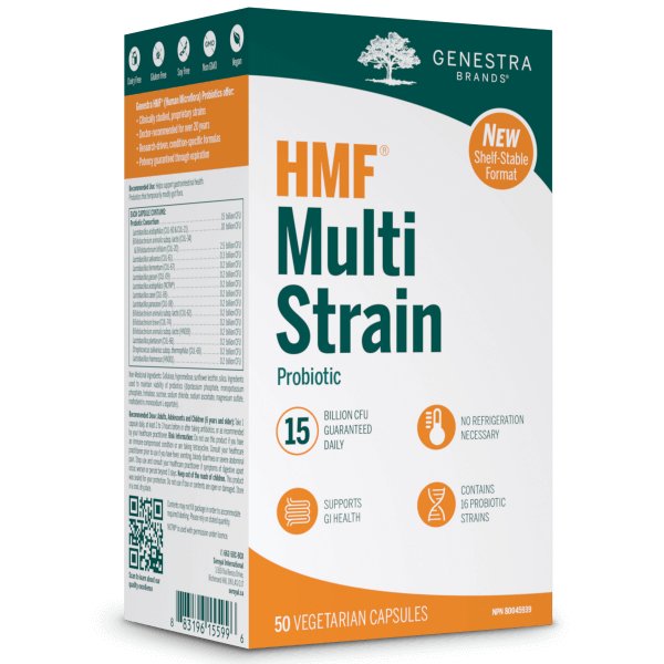 Genestra HMF Multi Strain (Shelf-Stable) 50 Veg Capsules - Nutrition Plus
