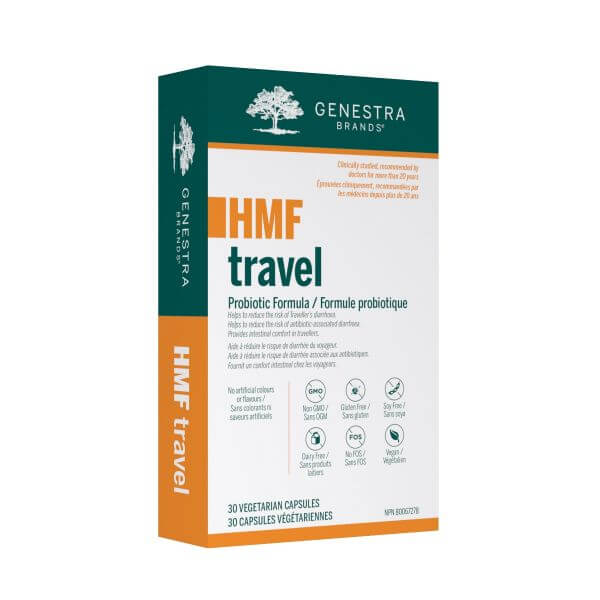 Genestra HMF Travel (Shelf-Stable) 30 Veg Capsules - Nutrition Plus