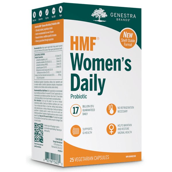 Genestra HMF Women Daily (Shelf-Stable) 25 Veg Capsules - Nutrition Plus