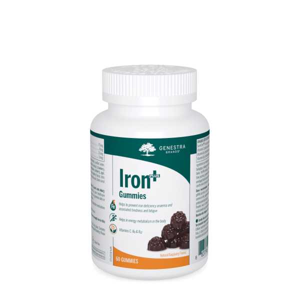 Genestra Iron Plus 60 Gummies Natural Raspberry Flavour - Nutrition Plus