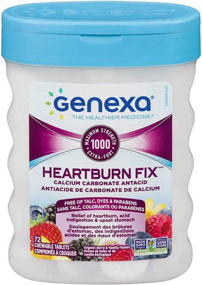 Genexa Antacid Maximum Strength – 72 Tablets - Nutrition Plus