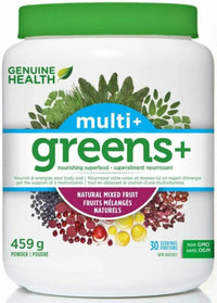 Thumbnail for Genuine Health Greens+ Multi+ Natural Mixed Fruit 459 Grams - Nutrition Plus