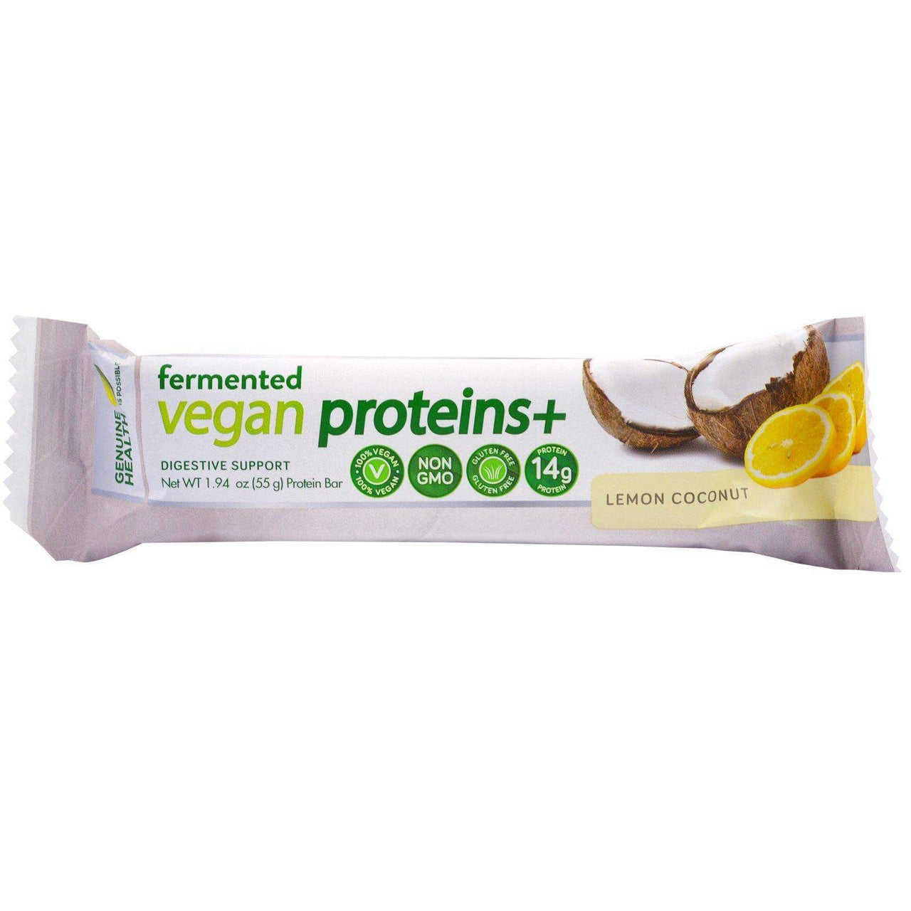 Genuine Health Vegan Protein Bar 55 Grams - Nutrition Plus
