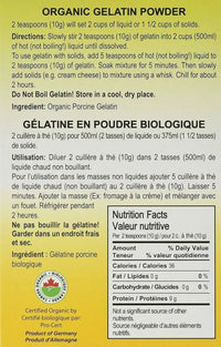Thumbnail for Go-Bio! Organic Gelatin Powder 150 Grams - Nutrition Plus