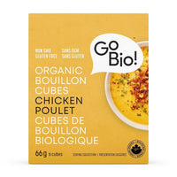 Thumbnail for GoBIO! Organic Chicken Bouillon Cubes GF 66 Grams - Nutrition Plus