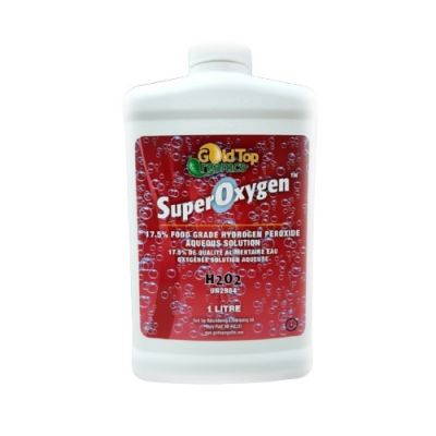 Gold Top Organics Super Oxygen H2O2 17.5 % 1 Litre - Nutrition Plus