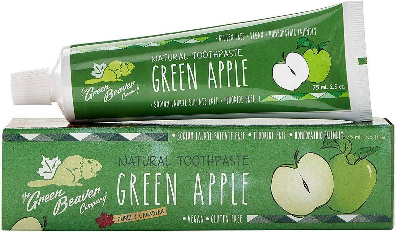 Green Beaver Fluoride free Green Apple Toothpaste 75mL - Nutrition Plus