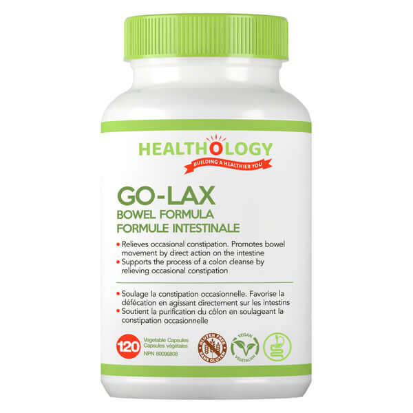 Healthology Go-Lax Bowel Formula 120 V-Caps - Nutrition Plus