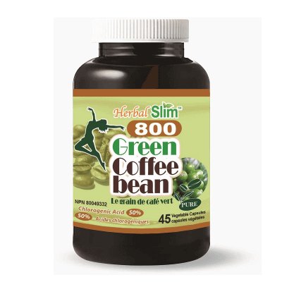 Herbal Slim Green Coffee Bean 800mg 45 Veg Capsules - Nutrition Plus