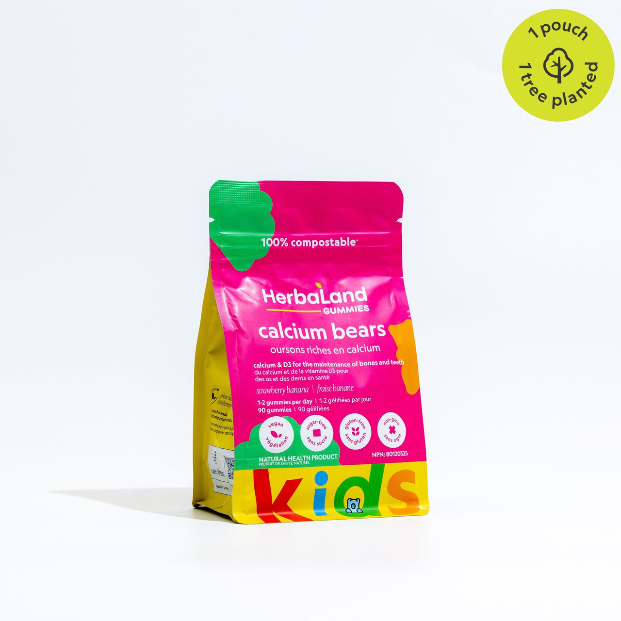 Herbaland Calcium Bears for Kids 90 Gummies - Nutrition Plus