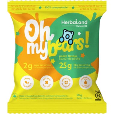 Herbaland Oh My Bears! Peach Gummies 50 g - Nutrition Plus