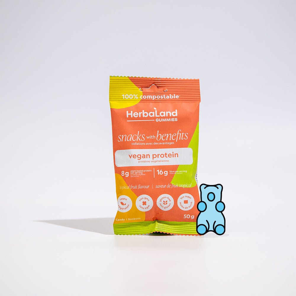 Herbaland's Vegan Protein Gummies 50 Grams - Nutrition Plus