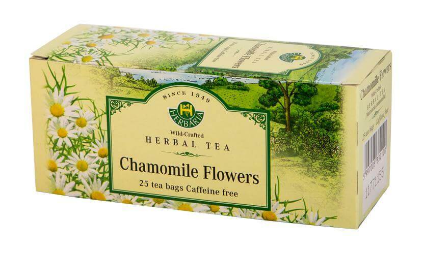 Herbaria Chamomile Tea (Matricaria Chamomilla) 25 Tea Bags - Nutrition Plus