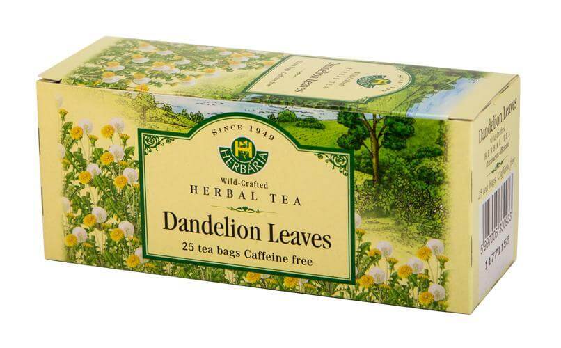 Herbaria Dandelion Leaves Tea (Taraxacum Officinale) 25 Tea Bags - Nutrition Plus